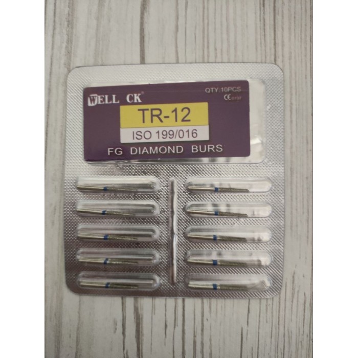 Набір алмазних борів (10 шт)  TR-12 ISO 199/016