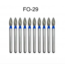 Набір алмазних борів (10 шт) FO-29 ISO 257/019
