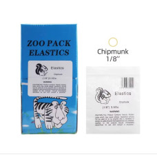 Ортодонтические эластики тяги Zoo Pack — модель «Бурундук» Chipmunk, 100 шт.