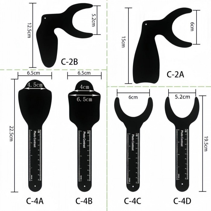 Набір професійних стоматологічних контрастерів для дентальної фотографії 6 шт