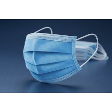 Маски медицинские защитные ANGEL CARE (3-слойные, голубые, на резинках, 50 шт./уп.)