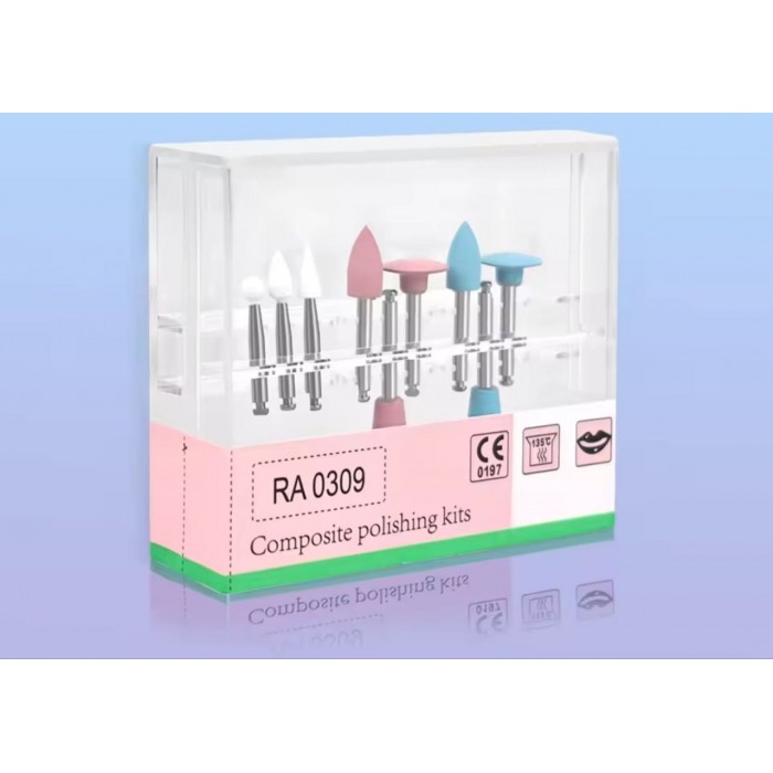 Набір для полірування композитів RA0309, 9 шт RA (для кутового наконечника)