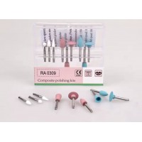 Набір для полірування композитів RA0309, 9 шт RA (для кутового наконечника)