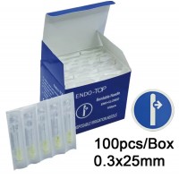 Ендодонтичні голки 0.3x25 мм з одним отвором 100 шт
