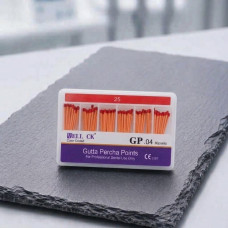 Гуттаперчеві штифти WELL CK GP .04, розмір 25 (60 шт.)