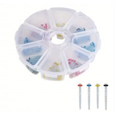 Стекловолоконные штифты 200 шт 100 рифленых и 100 гладких