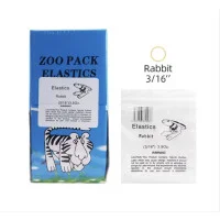  Ортодонтичні еластики  тяги  Zoo Pack — модель «Кролик» Rabbit 100 шт