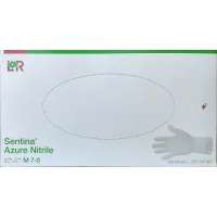 Перчатки нитриловые Sentina Azure Nitrile 100 шт, розмір М