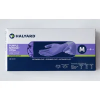 Нітрилові оглядові рукавички Halyard Purple Nitrile-Xtra™ (з подовженою манжетою), 50 шт. Розмір M
